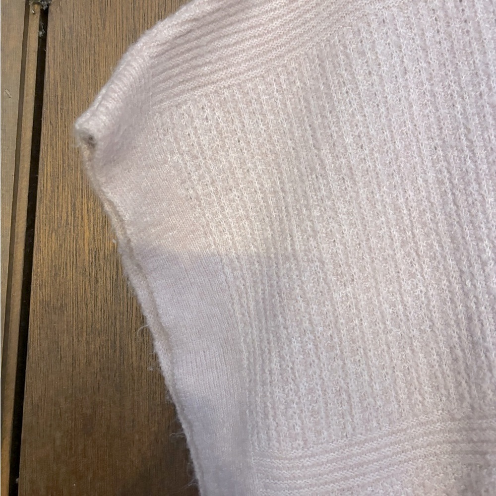 Oversized Short Sleeved Poncho (Light Pink)